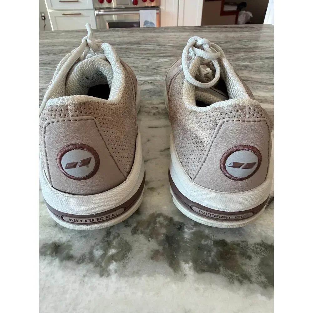 Ryka Ramble Walk Sneakers Womens 7 Beige Brown Walking Shoes Comfort Casual Lace